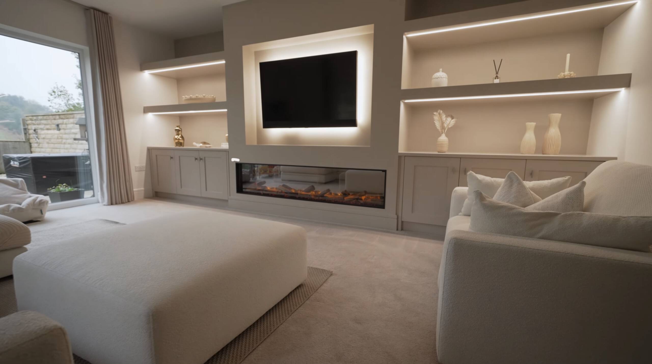 Custom Media Wall & Fireplace Project: A Showstopping Feature Built on Trust